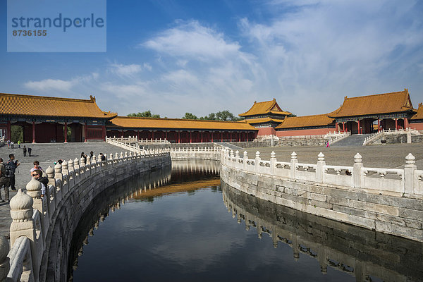 Kanal im Kaiserpalast  Verbotene Stadt  Peking  China