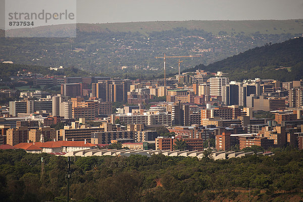 Stadtansicht von Pretoria  Gauteng  Südafrika
