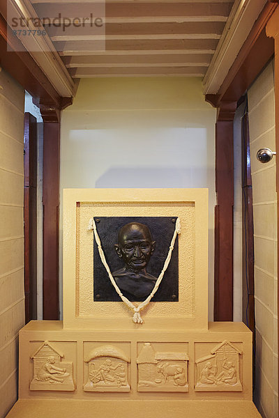 Relief von Mahatma Gandhi  Gandhi-Museum  Mumbai  Maharashtra  Indien