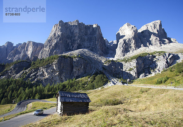 Grödner Joch  Sellagruppe  Dolomiten  Südtirol  Italien