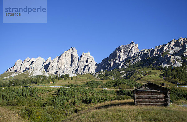 Puezgruppe  Naturpark Puez-Geisler  Grödner Joch  Dolomiten  Südtirol  Italien