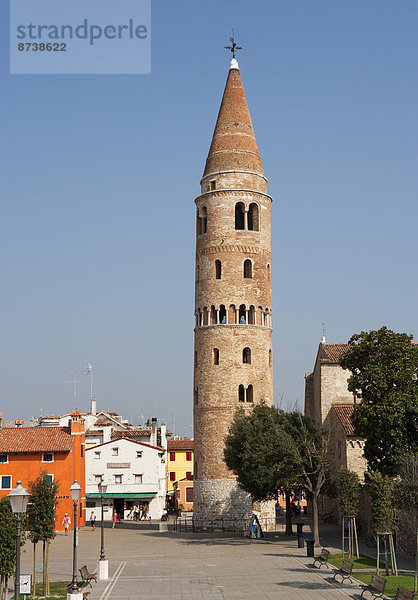 Glockenturm  Campanile von Caorle  Altstadt  Caorle  Provinz Venedig  Italien