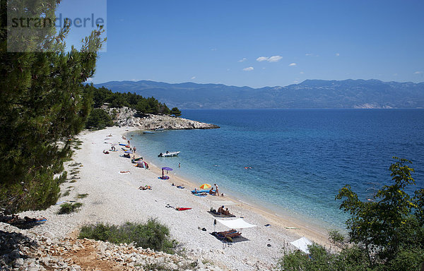 FKK-Badestrand  Ba?ka  Kvarner Bucht  Insel Krk  Kroatien