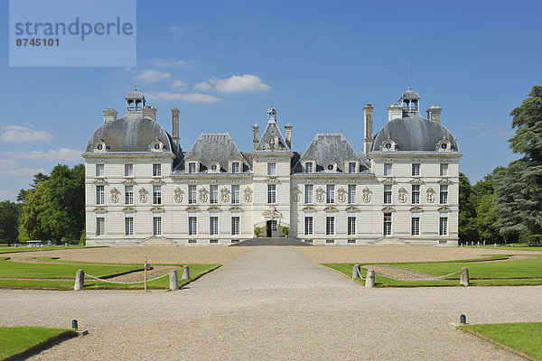 Frankreich  Palast  Schloß  Schlösser  Ansicht  UNESCO-Welterbe  Loire  Jahrhundert  Loiretal  Loir-et-Cher