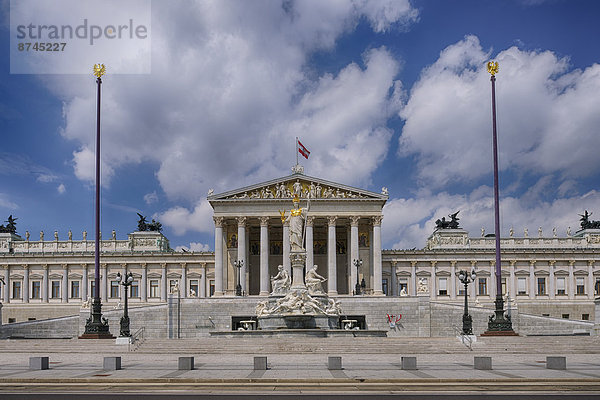 Wien  Hauptstadt  Parlamentsgebäude  Statue  Österreich  österreichisch