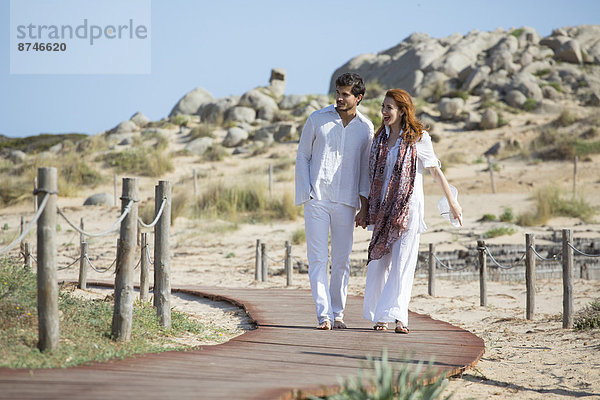 gehen  Strand  Weg  Italien  Sardinien