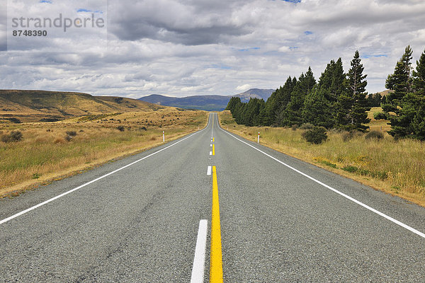 Fernverkehrsstraße  neuseeländische Südinsel  Neuseeland  Southland