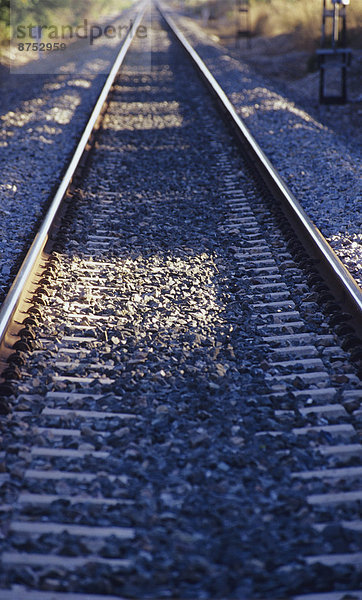Railroad Tracks zu einem Fluchtpunkt hin