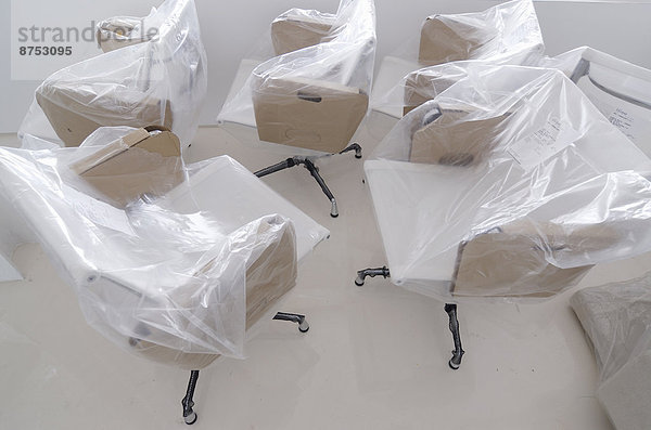 bedecken Stuhl Büro Kunststoff Schutz neu