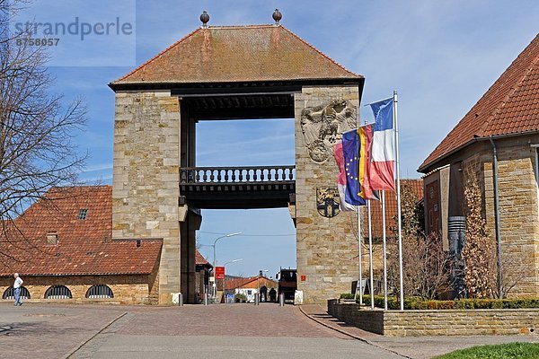 Deutsches Weintor in Schweigen-Rechtenbach  Rheinland-Pfalz  Deutschland