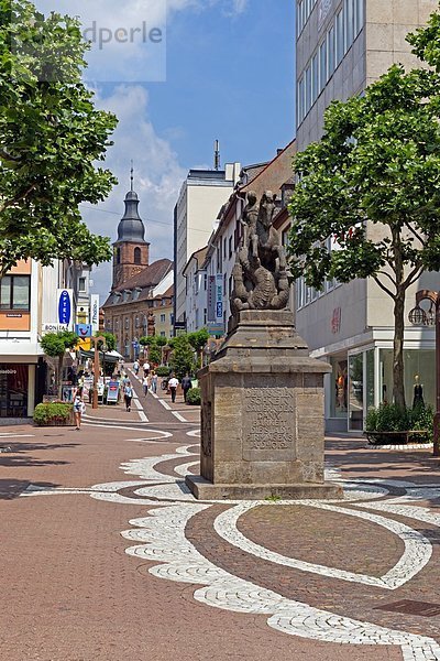 Fußgängerzone in Pirmasens  Rheinland-Pfalz  Deutschland