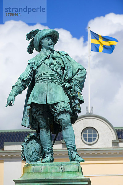 Gustav Adolf statue  Bohuslan  Sweden