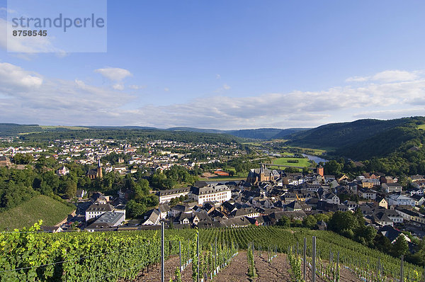 Blick auf Saarburg  Rheinland-Pfalz  Deutschland