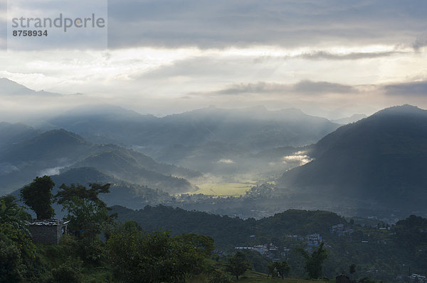 atmospheric break of dawn cloud atmosphere clouds cloudy sky daytime Himalaya landscape mood morning mountain landscapes mountainous mountains mountains nature Nepal nobody outdoors overcast Pokhara Sarankot travel photography