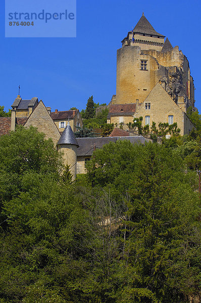 Burg Castelnaud  Castelnaud la Chapelle  Dordogne-Tal  Périgord Noir  Region Aquitanien  Frankreich