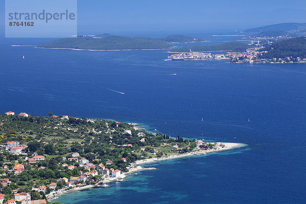 Klimaanlage Stadt Insel Ansicht Kroatien Dalmatien Halbinsel