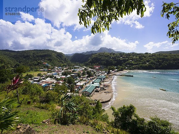 Karibik  Saint Lucia  Blick auf Anse-la-Raye