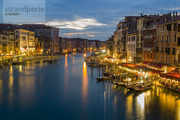 Italy  Venice  Canale Grande at dusk