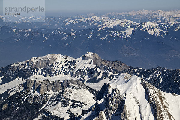 Schweiz  Kanton Appenzell Ausserrhoden  Appenzeller Alpen  Blick auf den Hohen Kasten