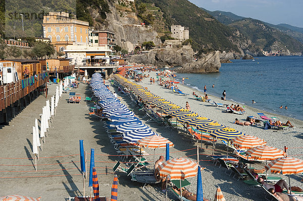 Strand UNESCO-Welterbe Cinque Terre Italien Ligurien Monterosso al Mare