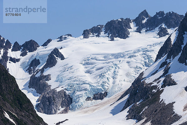 USA  Alaska  Seward  Resurrection Bay  Blick auf den Gletscher