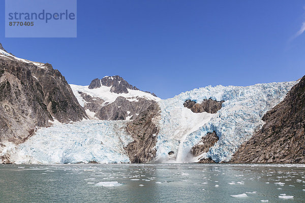 USA  Alaska  Seward  Resurrection Bay  Blick auf den Gletscher