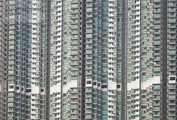 China  Hongkong  Lantau Island  Tung Chung  Wohnhochhäuser