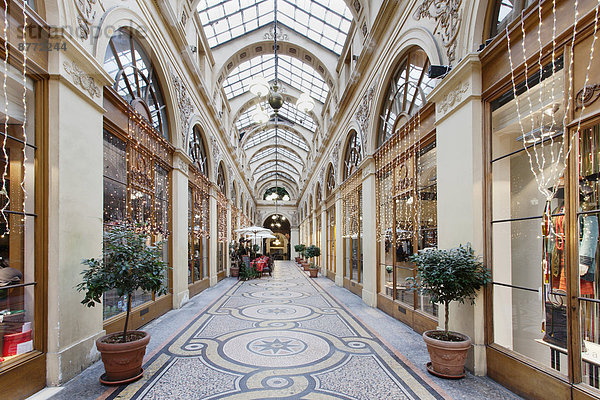 Galerie Vivienne  Einkaufspassage  Paris  Region Île-de-France  Frankreich