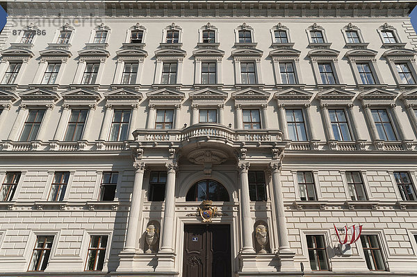 Wien Hauptstadt Eingang Fassade Hausfassade Österreich Portal