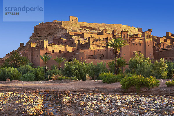 Lehmbauten  Berber Ksar oder befestigtes Dorf  Ait Benhaddou  Souss-Massa-Drâa  Marokko