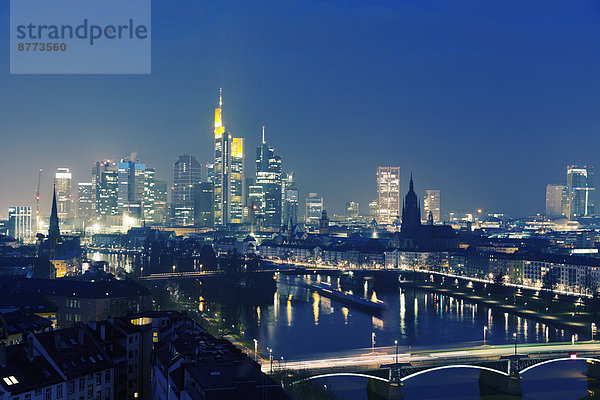 Deutschland  Hessen  Blick auf Frankfurt am Main