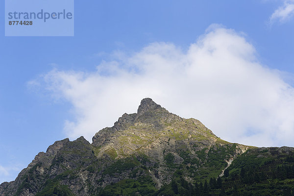Österreich  Vorarlberg  Montafon  Blick von Gargellen nach Schmalzberg