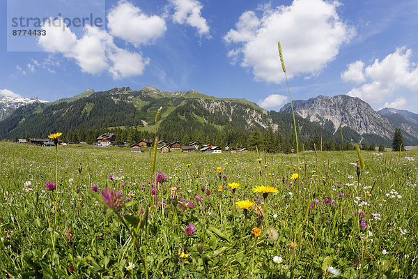 Österreich  Vorarlberg  Rätikon  Nenzing  Alp Nenzinger Himmel  Tal Gamperdonatal  Dorf