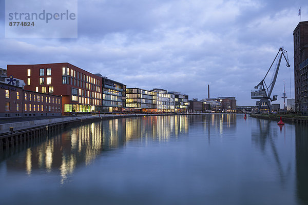 Germany  Munster  View of city harbor