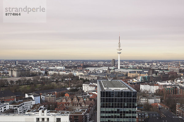 Deutschland  Hamburg  Innenstadt und Fernsehturm
