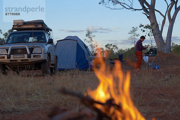 Abenteuer  camping  Feuer  Australien  Queensland