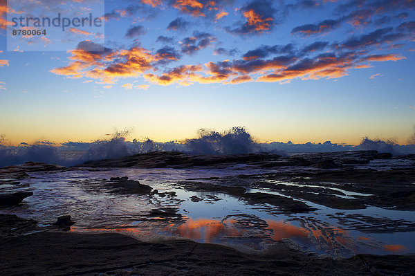 Nationalpark  Wolke  Sonnenaufgang  Spiegelung  Meer  Australien  Stimmung  New South Wales