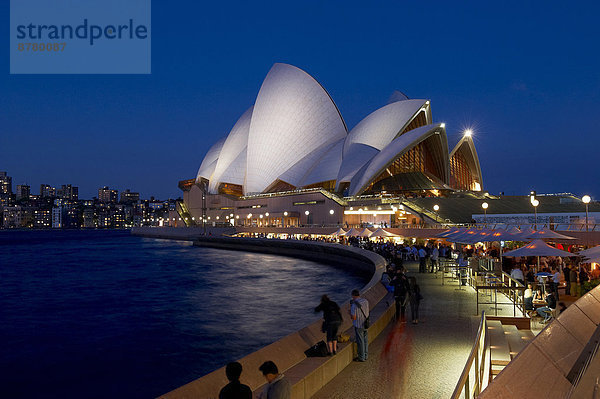 Meer Architektur Australien New South Wales Sydney bei Nacht