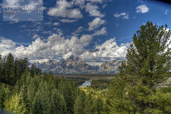 Vereinigte Staaten von Amerika  USA  Nationalpark  Amerika  Landschaft  Fluss  Grand Teton Nationalpark  Wyoming