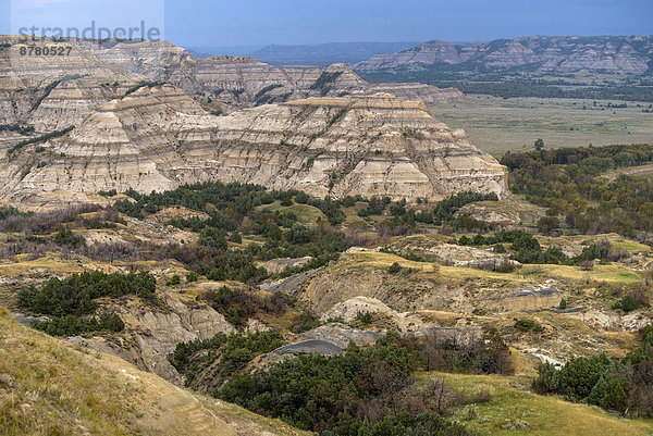 Vereinigte Staaten von Amerika  USA  Nationalpark  Felsbrocken  Amerika  Landschaft  North Dakota