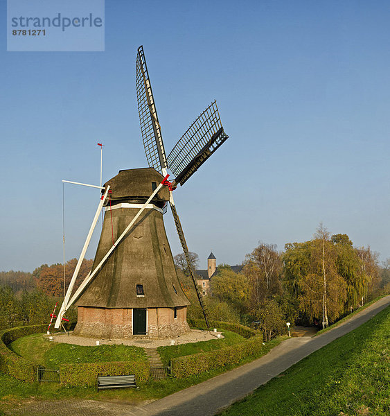 Windturbine  Windrad  Windräder  Europa  Herbst  Niederlande  Gelderland