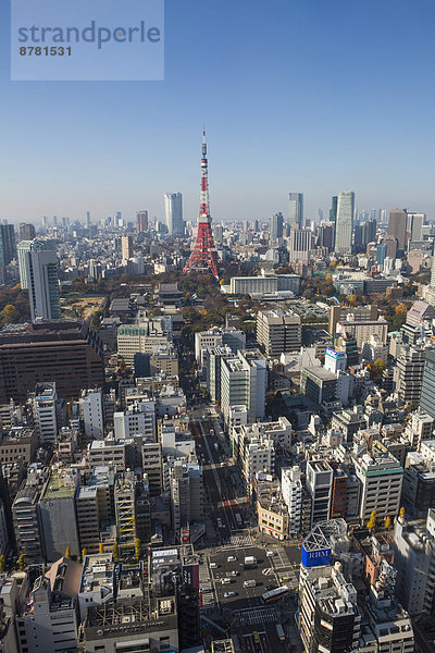 Städtisches Motiv  Städtische Motive  Straßenszene  Straßenszene  Skyline  Skylines  überqueren  Reise  Großstadt  Tokyo  Hauptstadt  Architektur  Turm  Asien  Japan