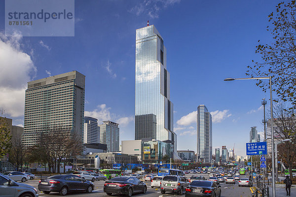Seoul  Hauptstadt  Handel  Gebäude  Erde  Reise  Großstadt  Fernverkehrsstraße  Architektur  Korea  Asien  Allee  Business  Straßenverkehr
