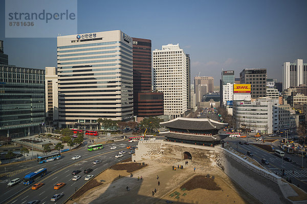 Seoul  Hauptstadt  Skyline  Skylines  Reise  Großstadt  Architektur  Geschichte  Eingang  Sehenswürdigkeit  Tourismus  Korea  UNESCO-Welterbe  Asien  Innenstadt