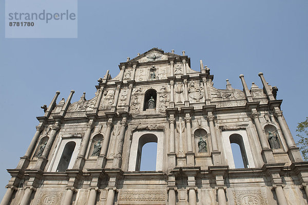 Ruine  Kathedrale  Fassade  Sehenswürdigkeit  China  Asien  Macao