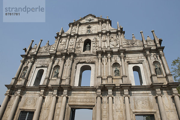Ruine  Kathedrale  Fassade  Sehenswürdigkeit  China  Asien  Macao