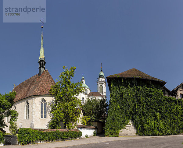 Europa  Sommer  Kirche  Petersdom  Kapelle  Kloster  Schweiz