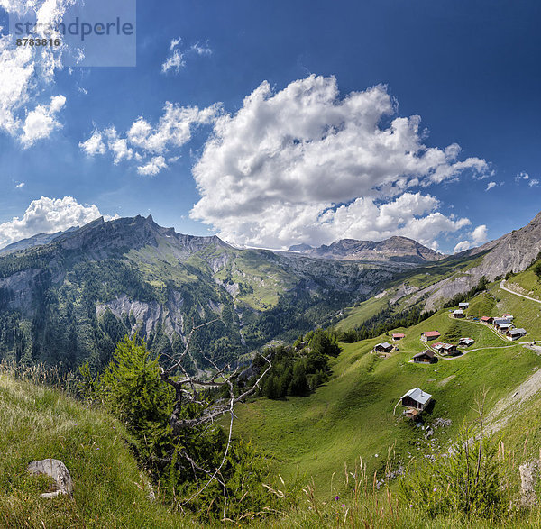 Europa  Berg  Wolke  Sommer  Landschaft  Hügel  Feld  Wiese  Schweiz