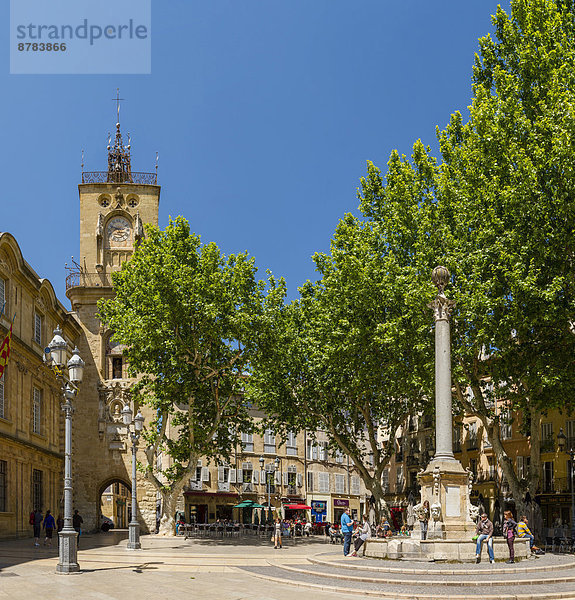 Frankreich Europa Mensch Menschen Baum Stadt Wald Dorf Holz Aix-en-Provence