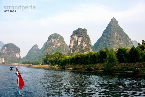 China  Yangshuo County  Li River Karst Formationen
